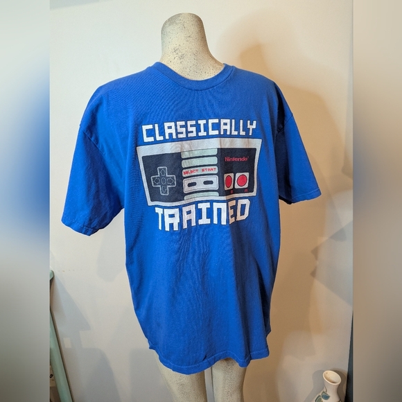 Nintendo Blue 'Classically Trained' T-Shirt Size XL - Picture 6 of 8